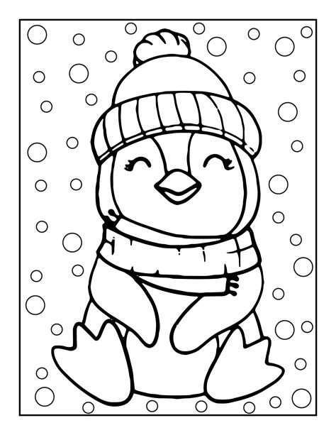 Penguin Coloring Page Printable